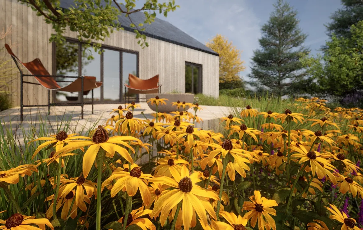 Taras do zażywania kąpieli słonecznych.