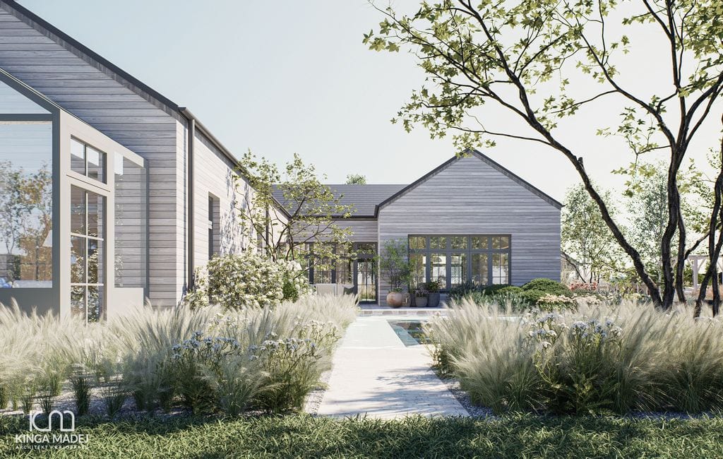 Widok na taras wypoczynkowy